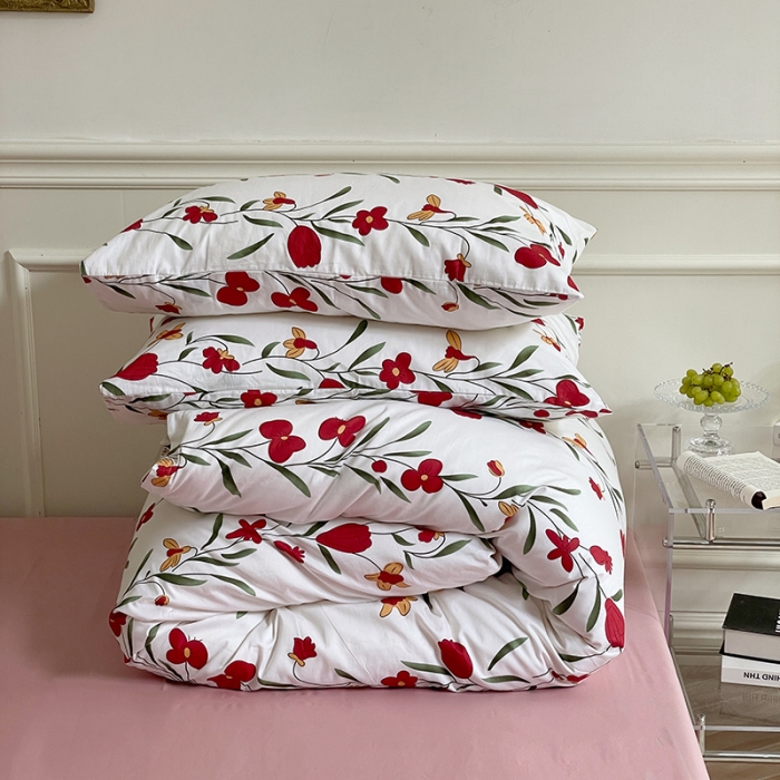 91家纺网 家纺一手货源 找家纺 窝米 2022秋季新品活性印花全棉四件套12款 漫漫