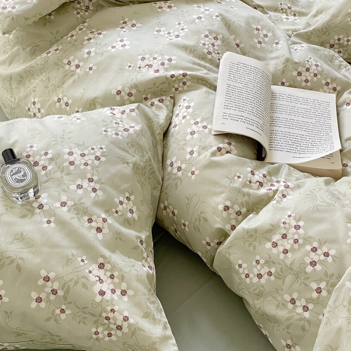 91家纺网 家纺一手货源 找家纺 窝米 2022秋季新品活性印花全棉四件套12款 芊芊