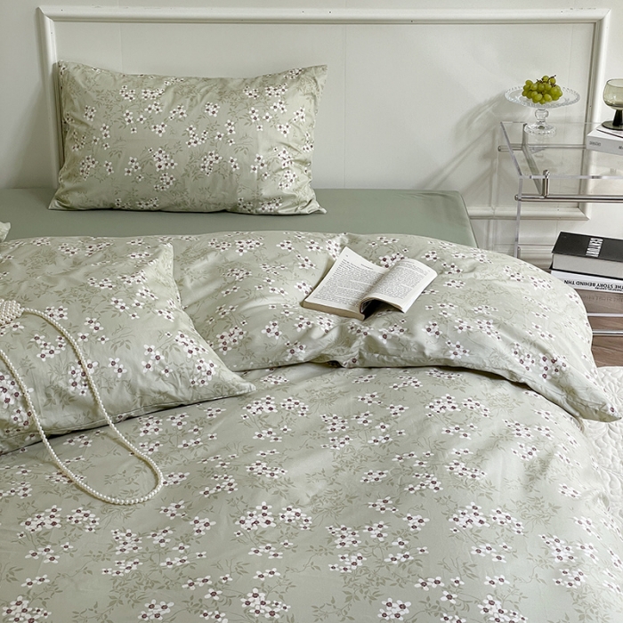 91家纺网 家纺一手货源 找家纺 窝米 2022秋季新品活性印花全棉四件套12款 芊芊