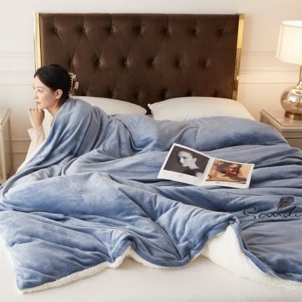 91家纺网 家纺一手货源 找家纺 （总）骏腾家纺 2022新款牛奶绒羊羔绒被套毯系列