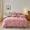 91家纺网 家纺一手货源 找家纺 寐眠  2022新款纯色双拼暖冬保暖牛奶绒四件套 粉+米