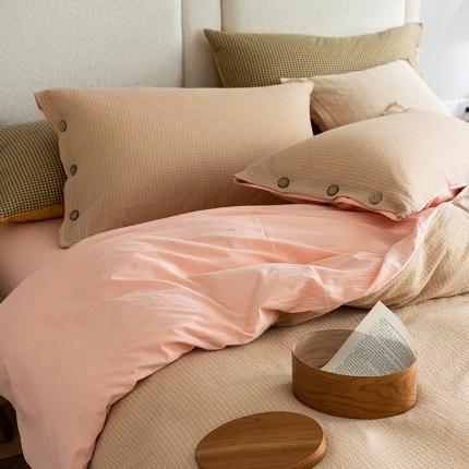 （总）寐眠2022新款A类水洗棉提花四件套-千鸟格系列