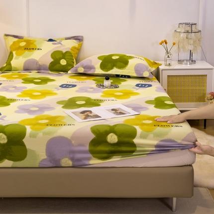 91家纺网 家纺一手货源 找家纺 （总）涵宸 2022新款全棉磨毛印花款系列-单床笠