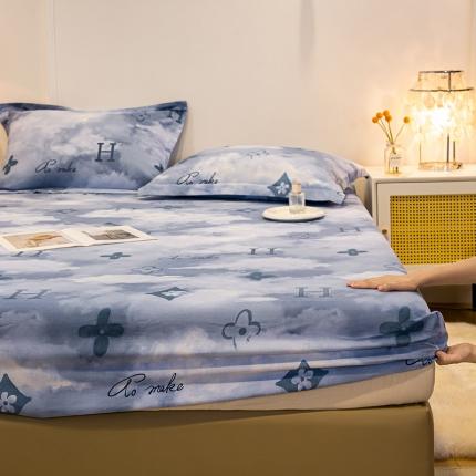 91家纺网 家纺一手货源 找家纺 （总）涵宸 2022新款全棉磨毛印花款系列-单床笠