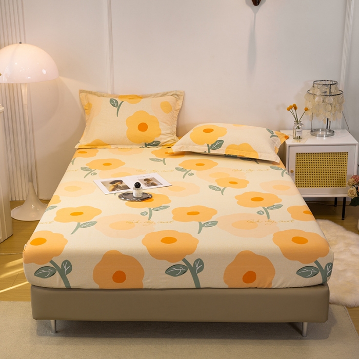 91家纺网 家纺一手货源 找家纺 （总）涵宸 2022新款全棉磨毛印花款系列-单床笠