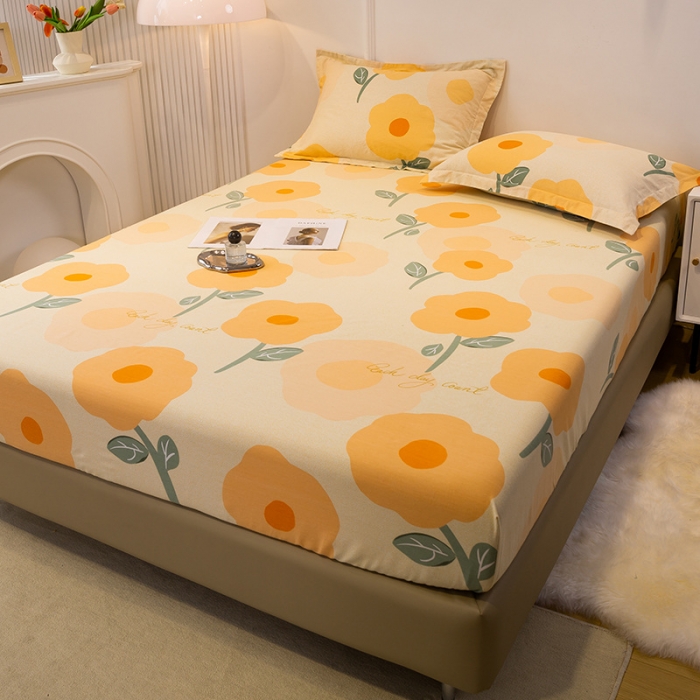 91家纺网 家纺一手货源 找家纺 （总）涵宸 2022新款全棉磨毛印花款系列-单床笠