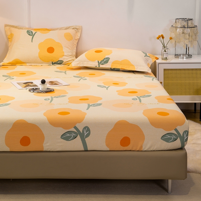 91家纺网 家纺一手货源 找家纺 （总）涵宸 2022新款全棉磨毛印花款系列-单床笠