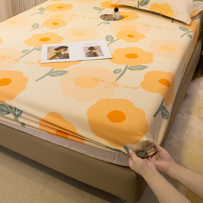 91家纺网 家纺一手货源 找家纺 （总）涵宸 2022新款全棉磨毛印花款系列-单床笠