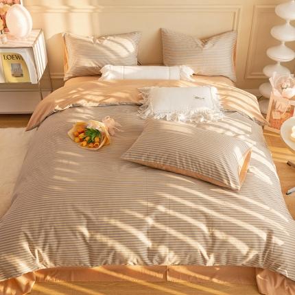 91家纺网 家纺一手货源 找家纺 千朵 2022新款活性生态纯棉磨毛印花四件套 米兰达