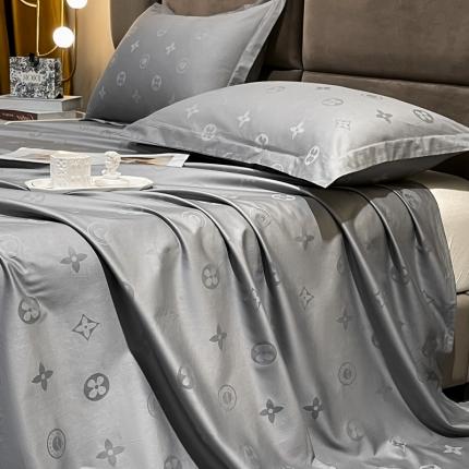 91家纺网 家纺一手货源 找家纺 品乐 2023新款长绒棉提花枕套 时尚灰