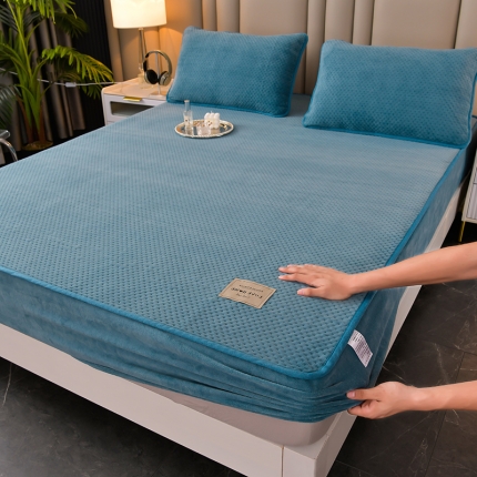 （总）法澳 2024新款牛奶绒夹棉床笠可搭配被套