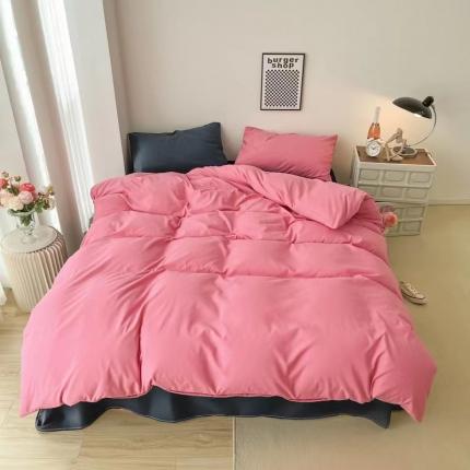 91家纺网 家纺一手货源 找家纺 （总）雨帆家纺 2022新款纯色系列四件套