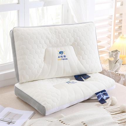 91家纺网 家纺一手货源 找家纺 梦叶草三边网边星空舱云端舱太空舱含有乳胶片芯枕头云端舱三边-灰边