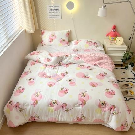 91家纺网 家纺一手货源 找家纺 （总）木堇家居 2022新款海绵宝宝针织豆豆被