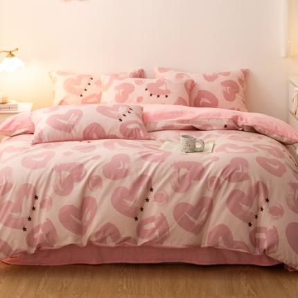 91家纺网 家纺一手货源 找家纺 （总）简宜家居2022新款棉加绒全棉牛奶绒四件套