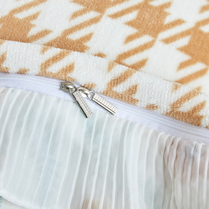 91家纺网 家纺一手货源 找家纺 怡家居 2022新款秋冬棉加牛奶绒韩式花边款四件套 初心