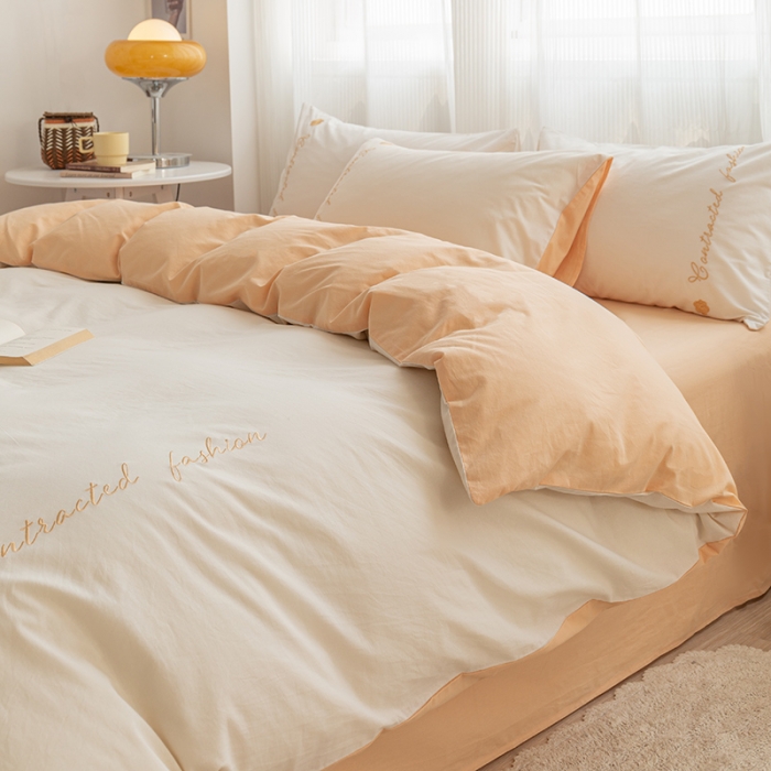 91家纺网 家纺一手货源 找家纺 （总）简宜家居 2025新款山茶花纯棉全棉水洗棉四件套