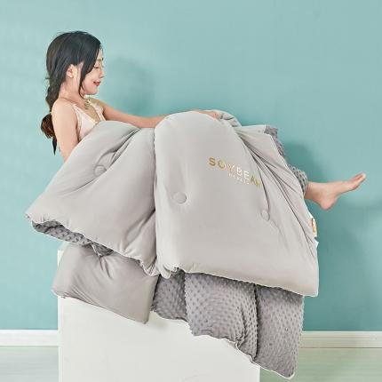 丽卡家纺 2023新款奶盖豆豆被 奶盖豆豆被-高级灰