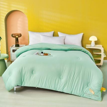 91家纺网 家纺一手货源 找家纺 丽卡家纺 2023新款玉米卷卷被 清新绿