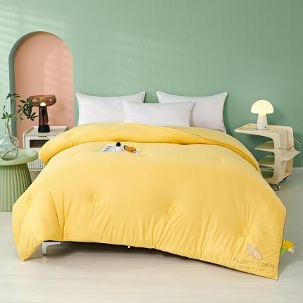 91家纺网 家纺一手货源 找家纺 丽卡家纺 2023新款玉米卷卷被 玉米黄
