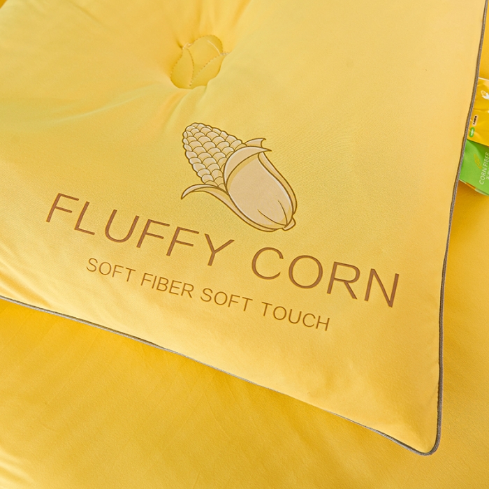 91家纺网 家纺一手货源 找家纺 丽卡家纺 2023新款玉米卷卷被 玉米黄