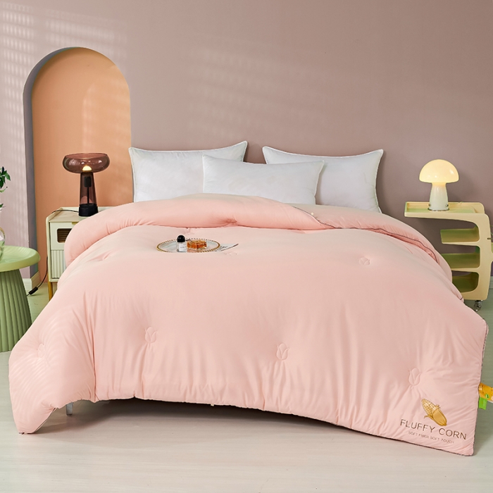 91家纺网 家纺一手货源 找家纺 丽卡家纺 2023新款玉米卷卷被 玉色