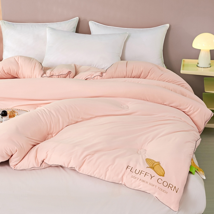 91家纺网 家纺一手货源 找家纺 丽卡家纺 2023新款玉米卷卷被 玉色