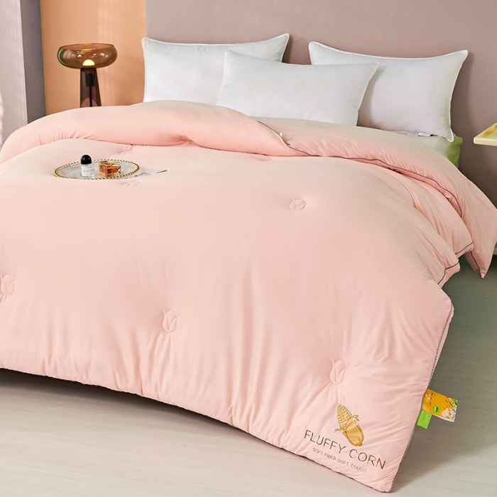 91家纺网 家纺一手货源 找家纺 丽卡家纺 2023新款玉米卷卷被 玉色