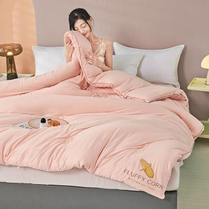 丽卡家纺 2023新款玉米卷卷被 玉色