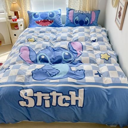 91家纺网 家纺一手货源 找家纺 （总）昔可 2022新款迪士尼大版宝宝牛奶绒四件套