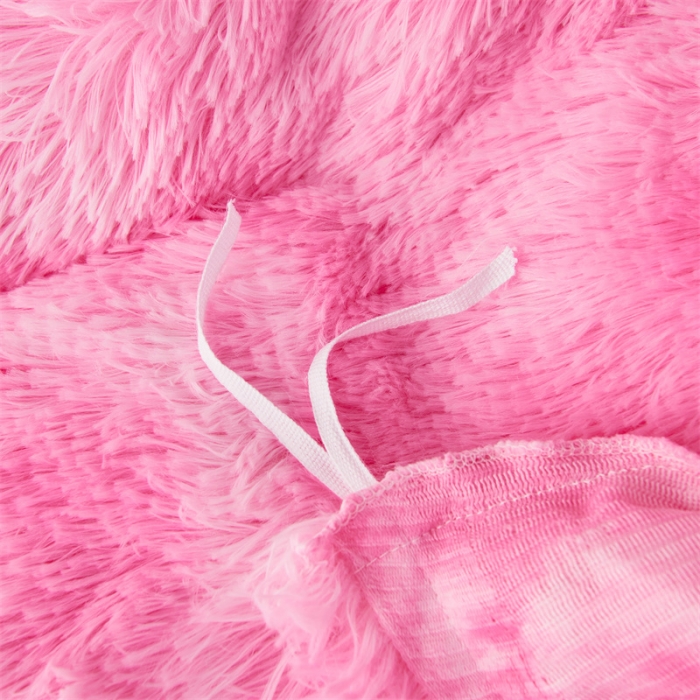 91家纺网 家纺一手货源 找家纺 品尚嘉家纺2025新款扎染水貂绒四件套长毛绒保暖套件扎染-粉