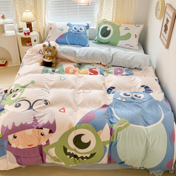 91家纺网 家纺一手货源 找家纺 （总）昔可 2022新款迪士尼大版宝宝牛奶绒四件套