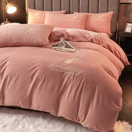 91家纺网 家纺一手货源 找家纺 （总）如一 2024新款水晶绒单件被套 牛奶绒单品被罩