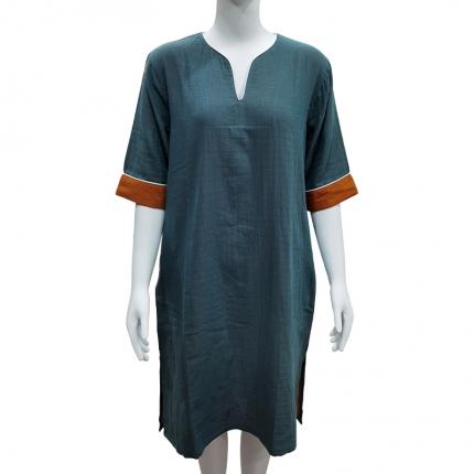 91家纺网 家纺一手货源 找家纺 （总）皇寝世家 2023新款女款纯棉双层纱旗袍裙