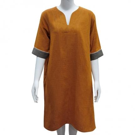 91家纺网 家纺一手货源 找家纺 （总）皇寝世家 2023新款女款纯棉双层纱旗袍裙