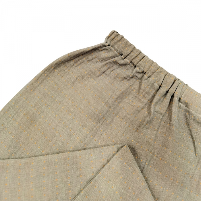 91家纺网 家纺一手货源 找家纺 皇寝世家2023新嵌线纯棉双层纱长袖长裤家居服套装 813男-高级灰