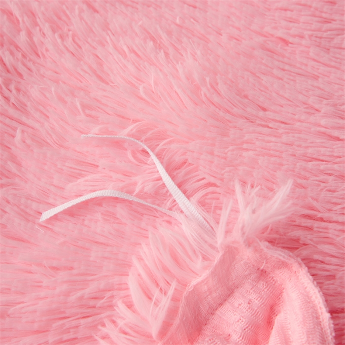 91家纺网 家纺一手货源 找家纺 品尚嘉家纺2025新款纯色水貂绒四件套长毛绒保暖套件 浅粉