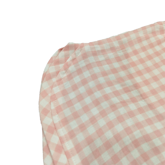 91家纺网 家纺一手货源 找家纺 皇寝世家 2023新款纯棉双层纱短袖短裤家居服套装 807女-糖果粉