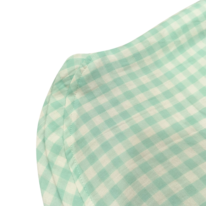 91家纺网 家纺一手货源 找家纺 皇寝世家 2023新款纯棉双层纱短袖短裤家居服套装 807女-糖果绿