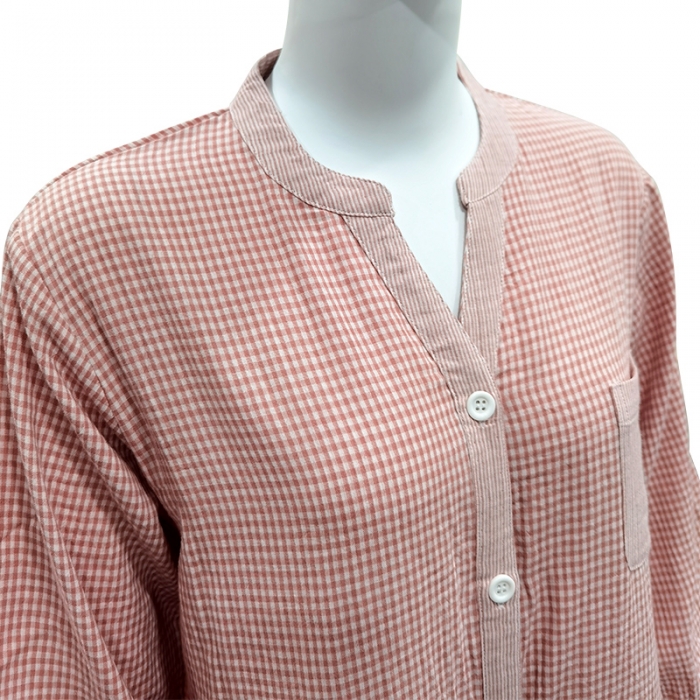 91家纺网 家纺一手货源 找家纺 皇寝世家 2023新款纯棉双层纱公主裙 801女-粉细格