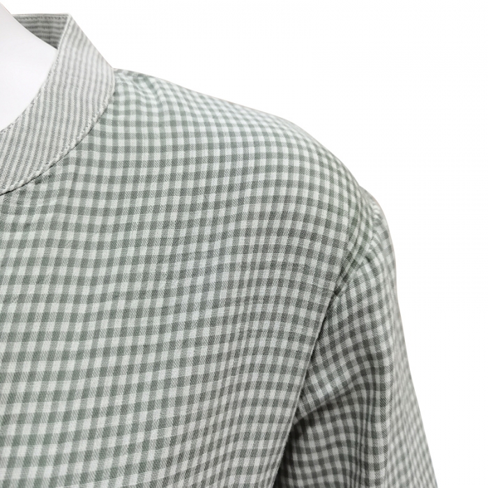 91家纺网 家纺一手货源 找家纺 皇寝世家 2023新款纯棉双层纱公主裙 801女-绿细格