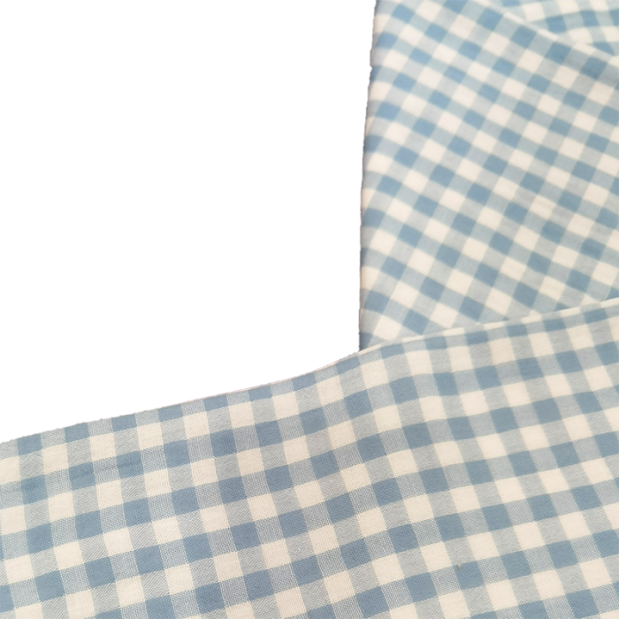 91家纺网 家纺一手货源 找家纺 皇寝世家 2023新款纯棉双层纱长袖长裤家居服套装 802男-糖果蓝