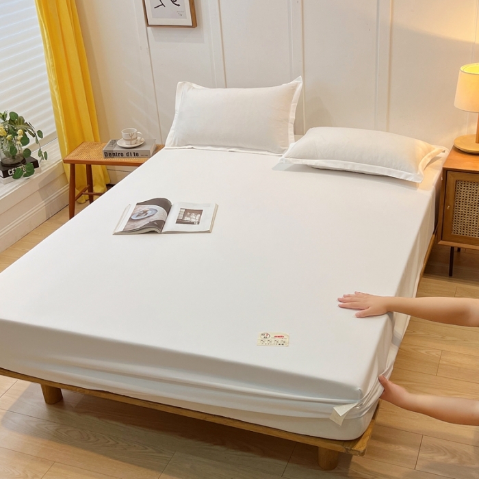 91家纺网 家纺一手货源 找家纺 总千百笠 A类原棉纯色床笠三件套床套床笠单件保护罩全包围单层