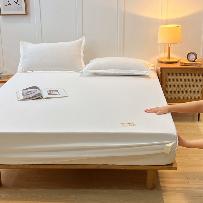 91家纺网 家纺一手货源 找家纺 总千百笠 A类原棉纯色床笠三件套床套床笠单件保护罩全包围单层