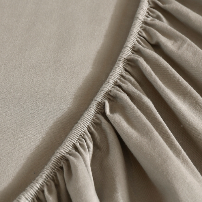 91家纺网 家纺一手货源 找家纺 千百笠A类全棉13372喷气床笠纯色床罩保护罩套全包围浅灰