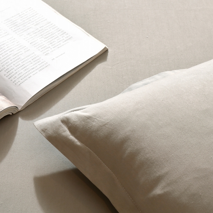 91家纺网 家纺一手货源 找家纺 千百笠A类全棉13372喷气床笠纯色床罩保护罩套全包围浅灰