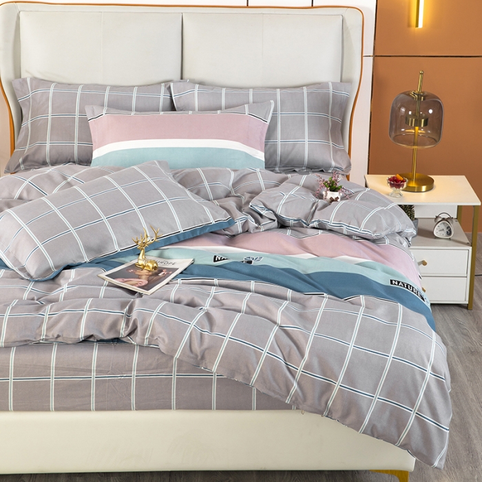 91家纺网 家纺一手货源 找家纺 雨萝家纺 2022新款植物羊绒四件套 丹麦时光