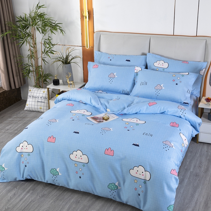 91家纺网 家纺一手货源 找家纺 雨萝家纺 2022新款植物羊绒四件套 山川云雨