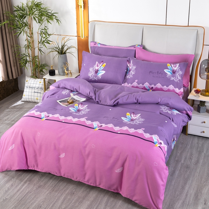 91家纺网 家纺一手货源 找家纺 雨萝家纺 2022新款植物羊绒四件套 温情时刻