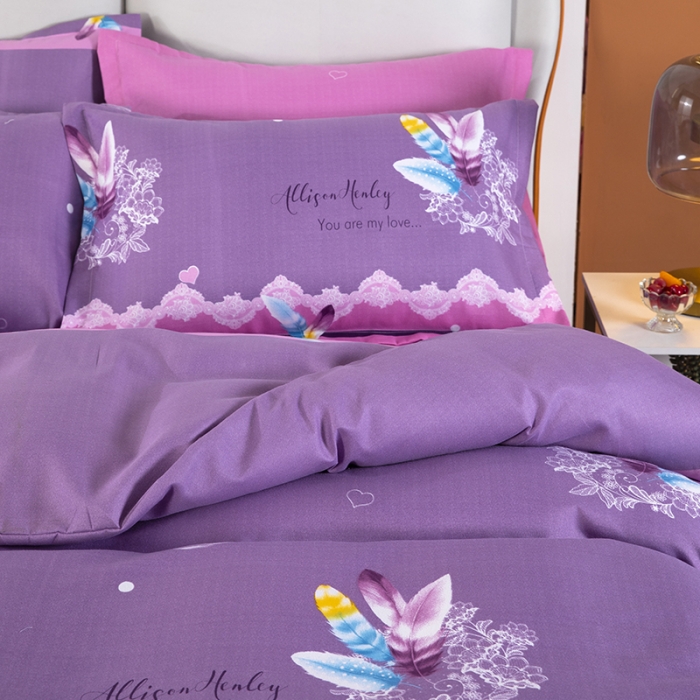 91家纺网 家纺一手货源 找家纺 雨萝家纺 2022新款植物羊绒四件套 温情时刻